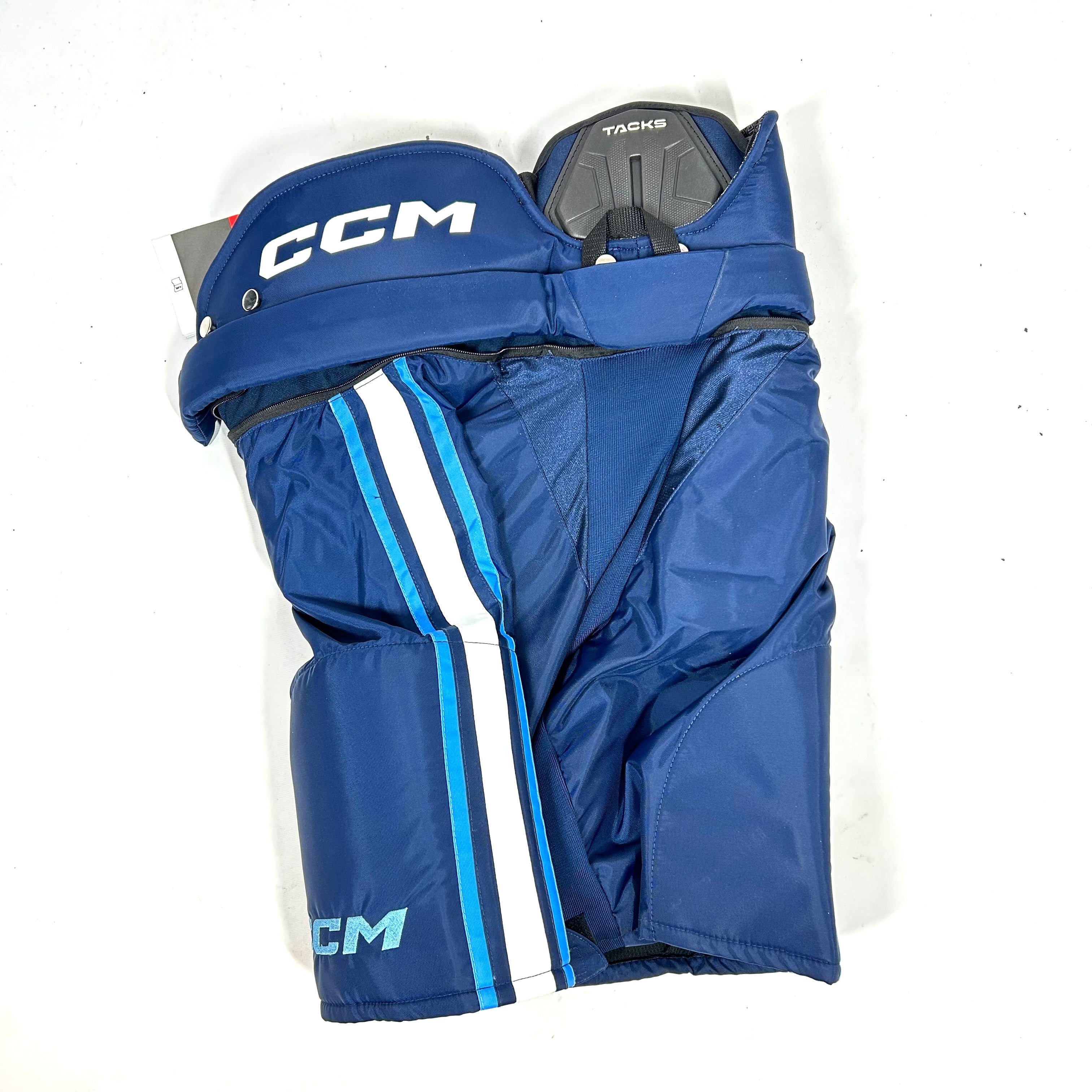 Pantalon de hockey CCM Tacks 85C Pro Stock (bleu ciel/bleu marine)